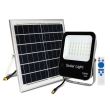 KCD Die-casting Solar Powered Slim Rgb IP65 IP66 Waterproof Outdoor Floodlight 30W 60W 100W Watt LED Solar Flood Light